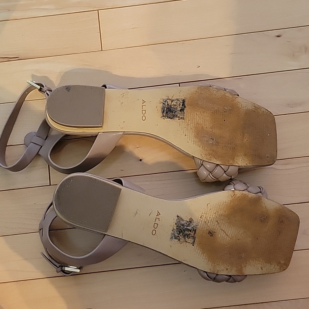 Aldo, flat sandals, size 8, nude - Picture 3 of 5